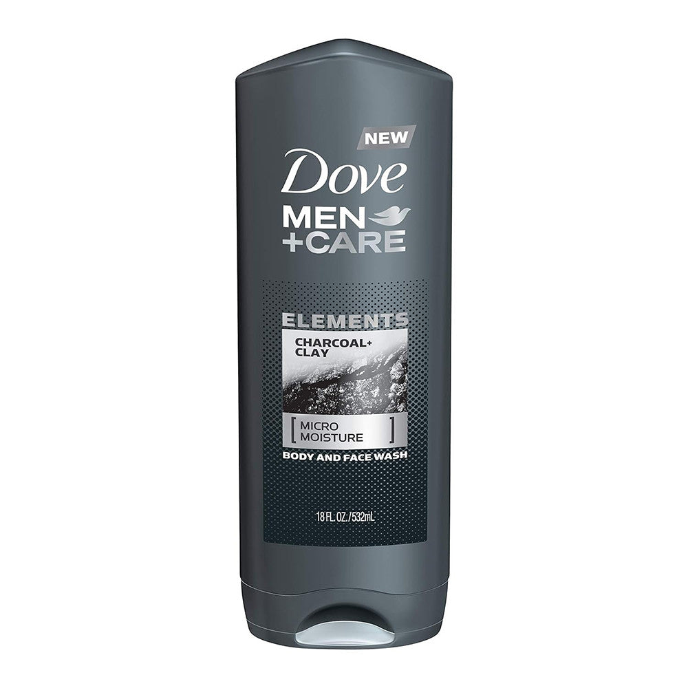 Dove Men Plus Care Body And Face Wash, Charcoal and Clay, 18 Oz